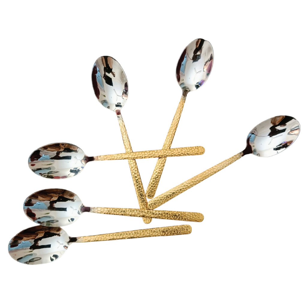 Royal Gold Stainless Steel Table Spoon Set (6 Pcs) thumbnail 2