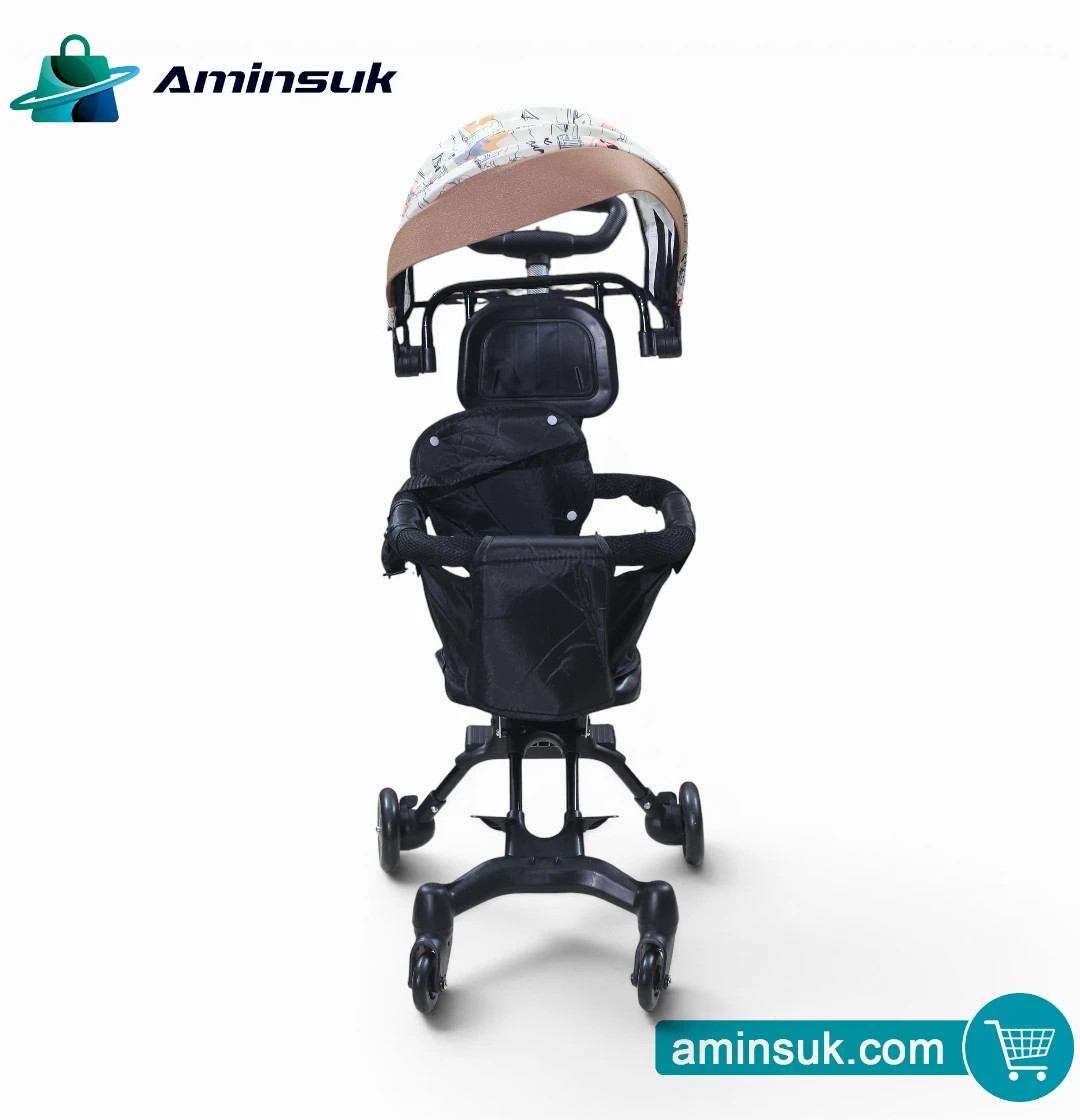 Premium Foldable Baby Stroller with Canopy – Lightweight, Safe & Comfortable Baby Stroller thumbnail 2
