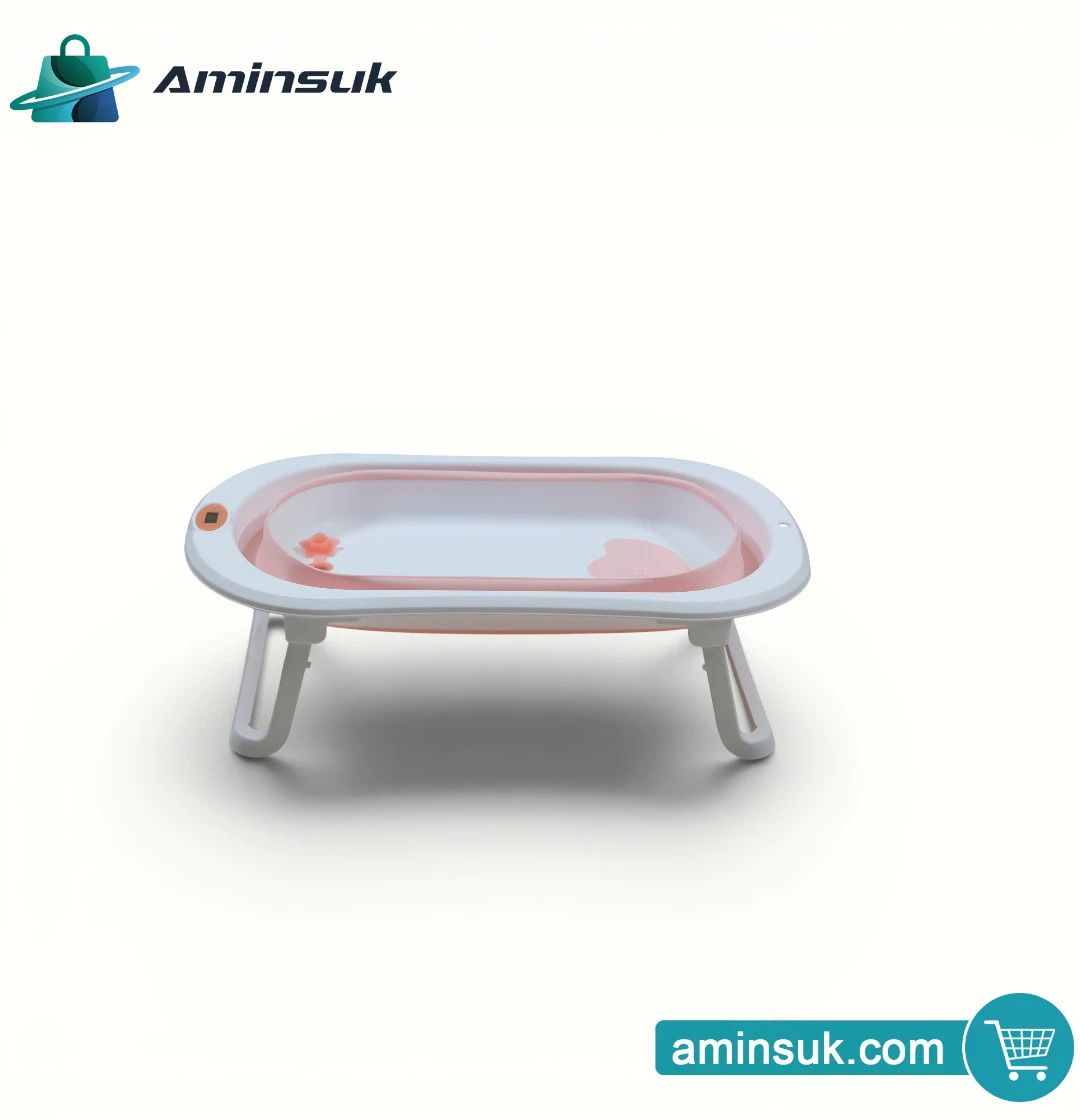 Foldable Baby Bath Tub for Babies & Infants – Portable Baby Bathtub with Stand thumbnail 3