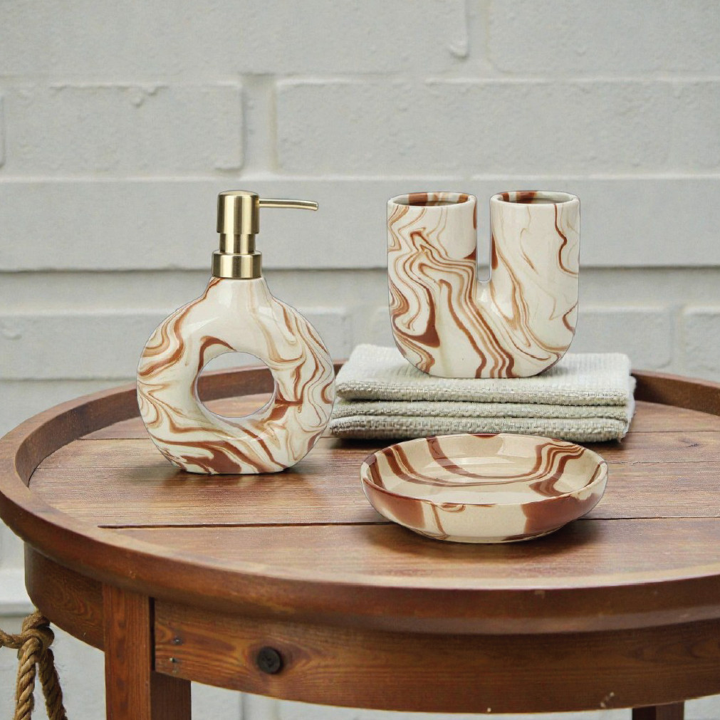 Eclat Luxe Ceramic Bathroom Set thumbnail 1
