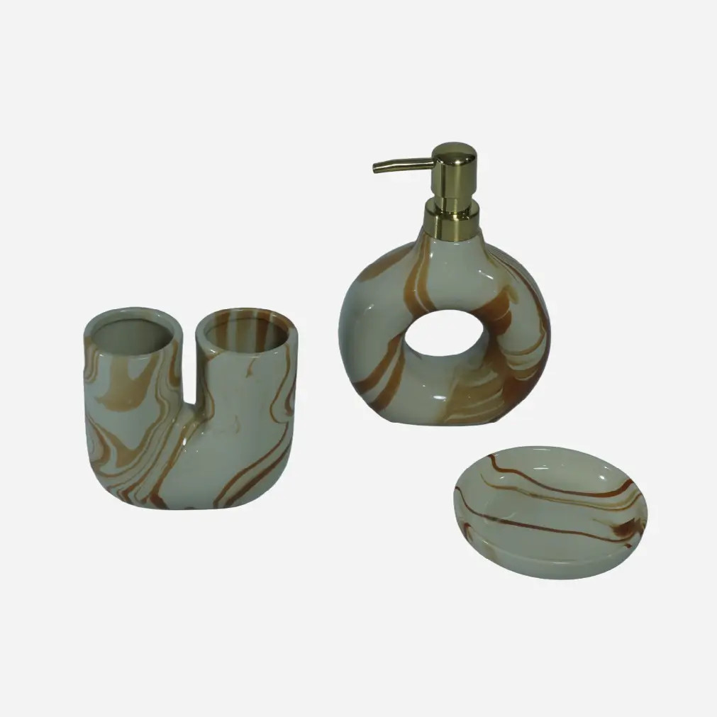 Eclat Luxe Ceramic Bathroom Set thumbnail 2