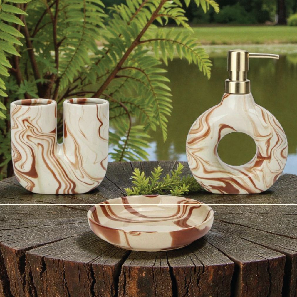 Eclat Luxe Ceramic Bathroom Set thumbnail 4