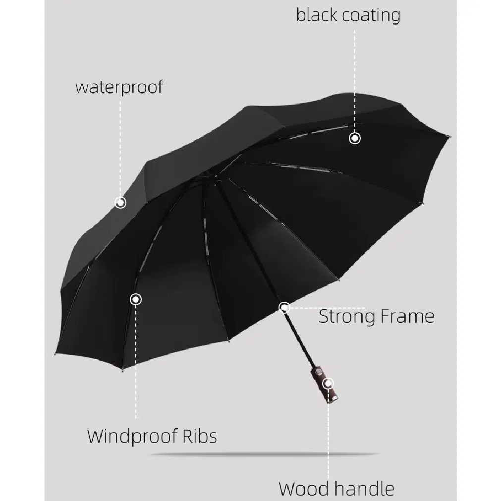 Automatic Storm Umbrella Bangladesh – Premium Windproof UV Protection thumbnail 15