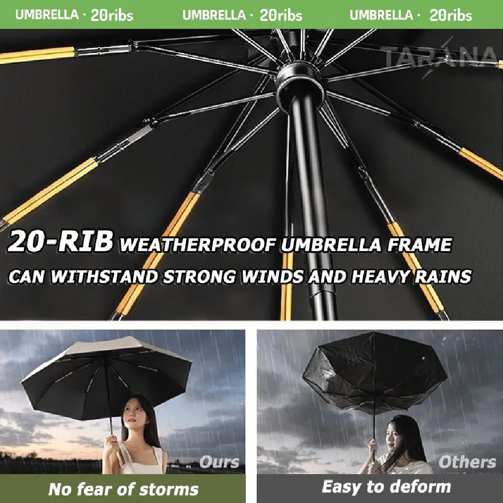 Automatic Storm Umbrella Bangladesh – Premium Windproof UV Protection thumbnail 19
