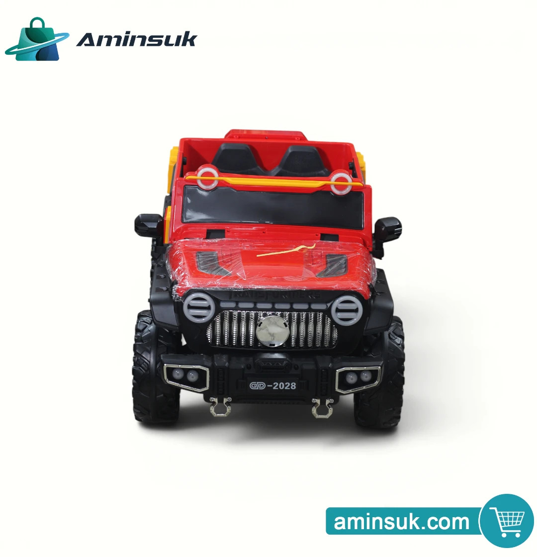 Kids Electric Ride-On Jeep 4x4 – Red Battery Powered Toy Car thumbnail 1