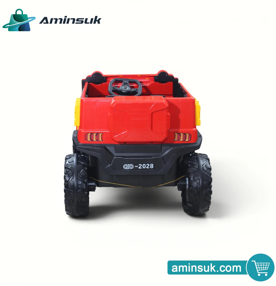 Kids Electric Ride-On Jeep 4x4 – Red Battery Powered Toy Car thumbnail 3