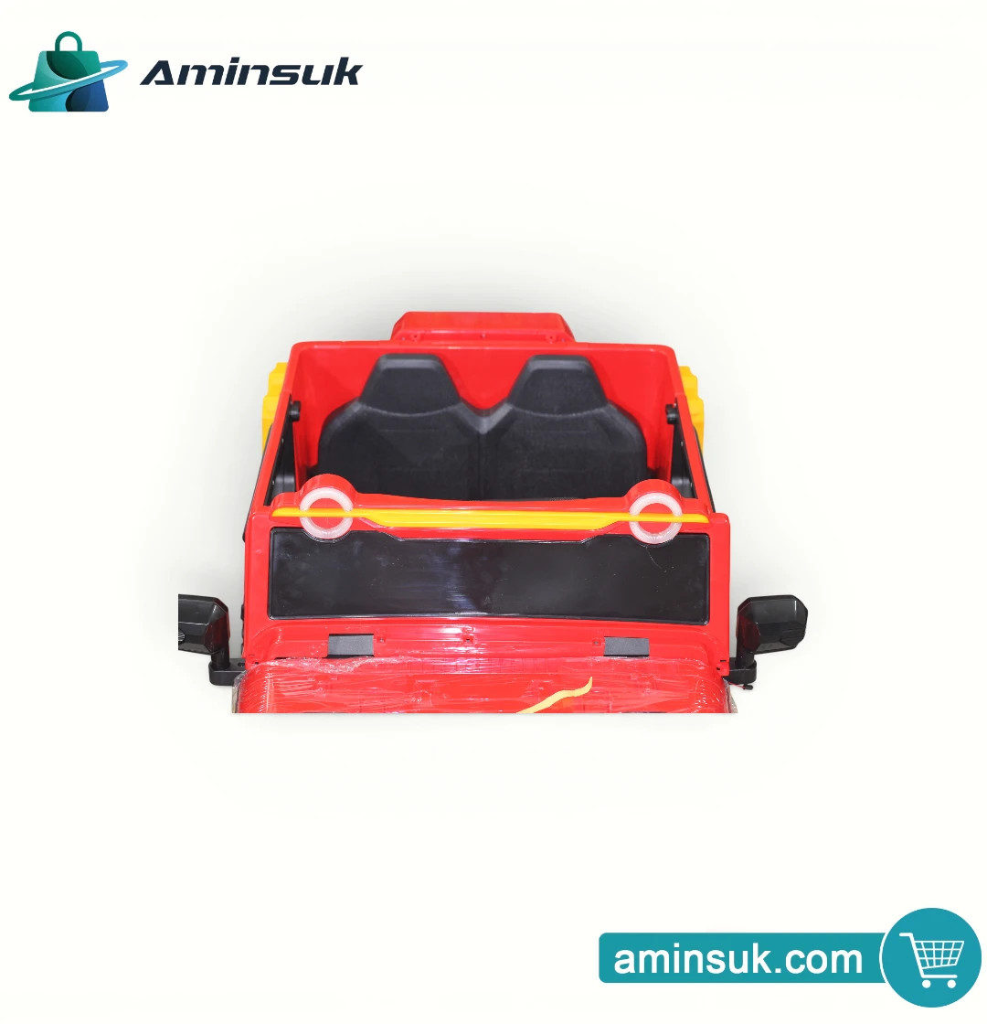 Kids Electric Ride-On Jeep 4x4 – Red Battery Powered Toy Car thumbnail 5