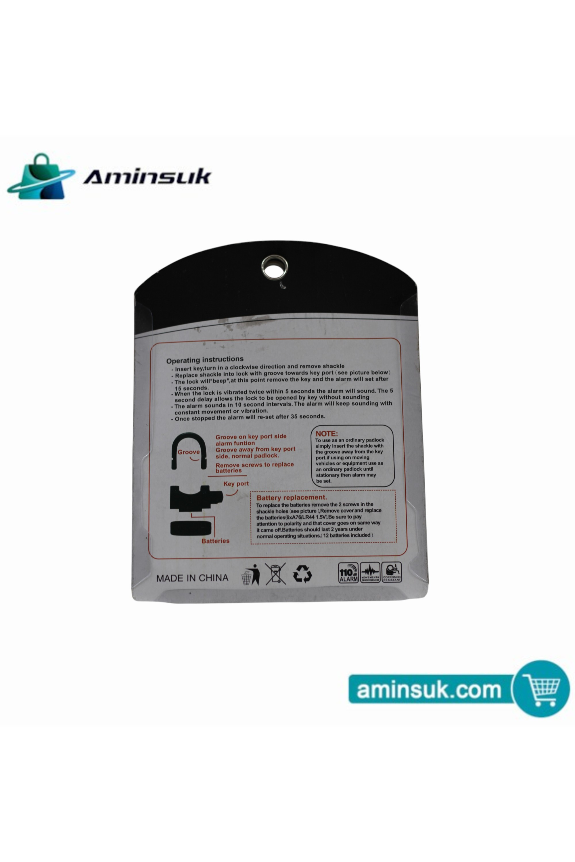 Security Alarm Lock(Silver Small) thumbnail 1