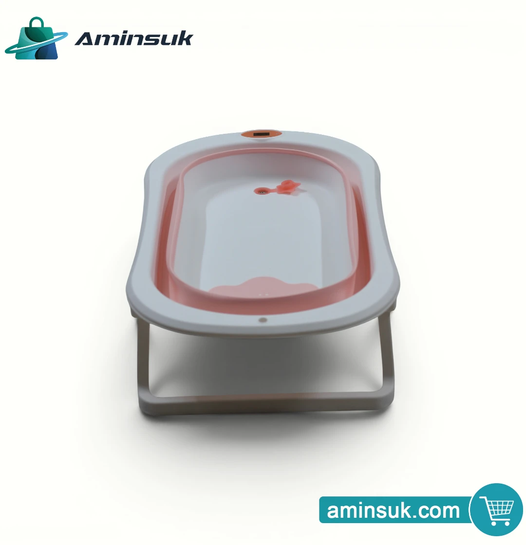 Foldable Baby Bath Tub for Babies & Infants – Portable Baby Bathtub with Stand