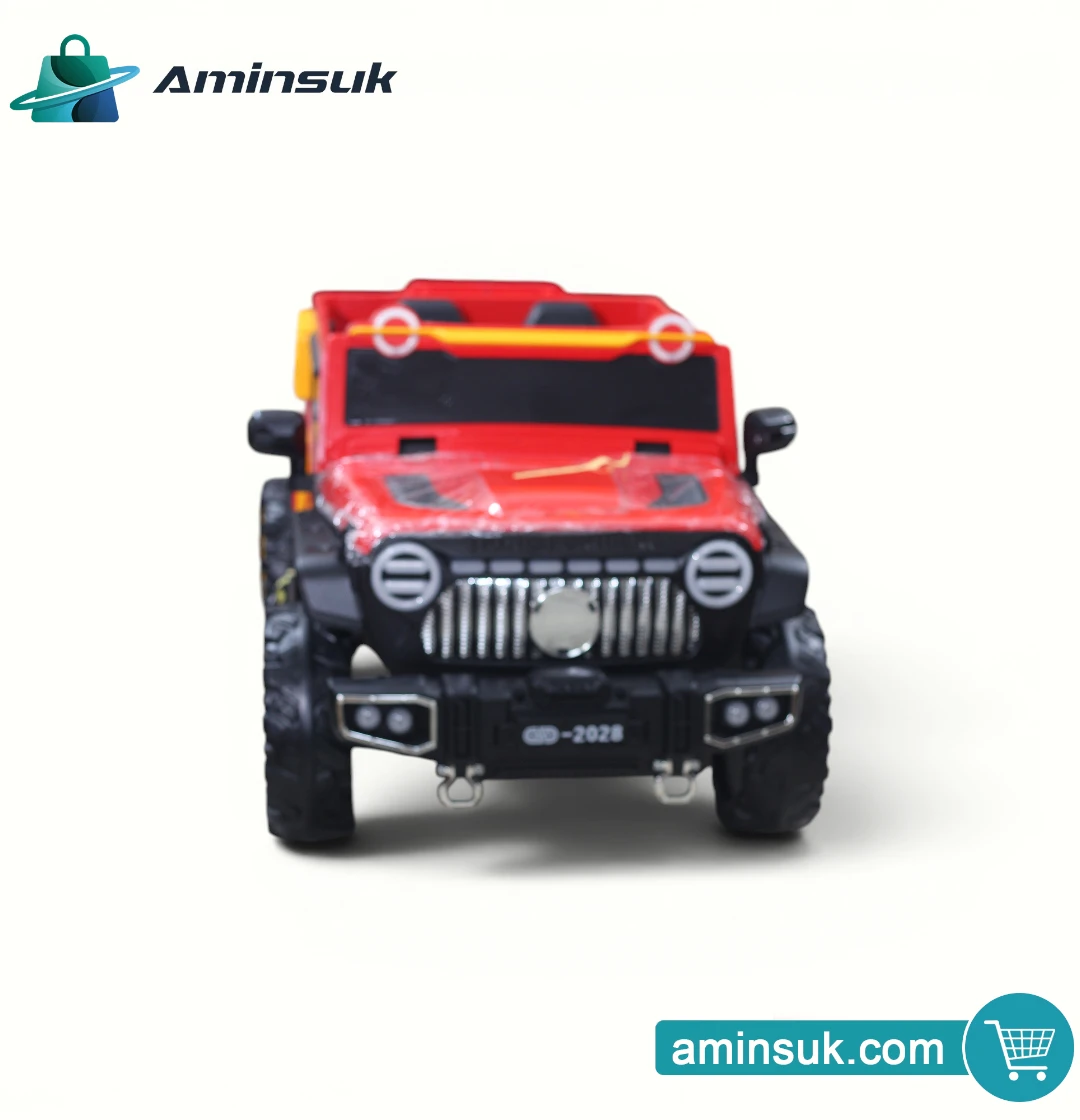 Kids Electric Ride-On Jeep 4x4 – Red Battery Powered Toy Car