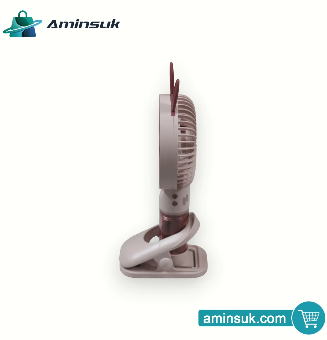Bunny Ear Portable Mini Fan with Water Mist Spray thumbnail 7