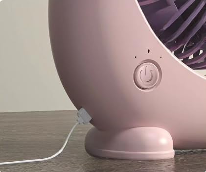 Cute Mini Portable Desk Fan – USB Rechargeable Personal Cooling Fan thumbnail 10
