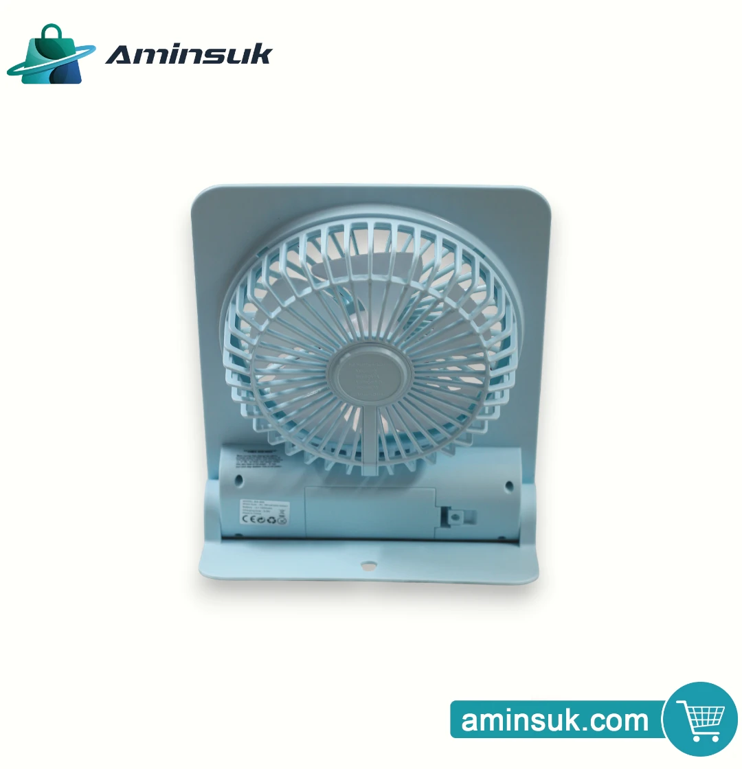 Folding Ultra-Thin Rechargeable Fan | LED Light Portable Table Fan thumbnail 9
