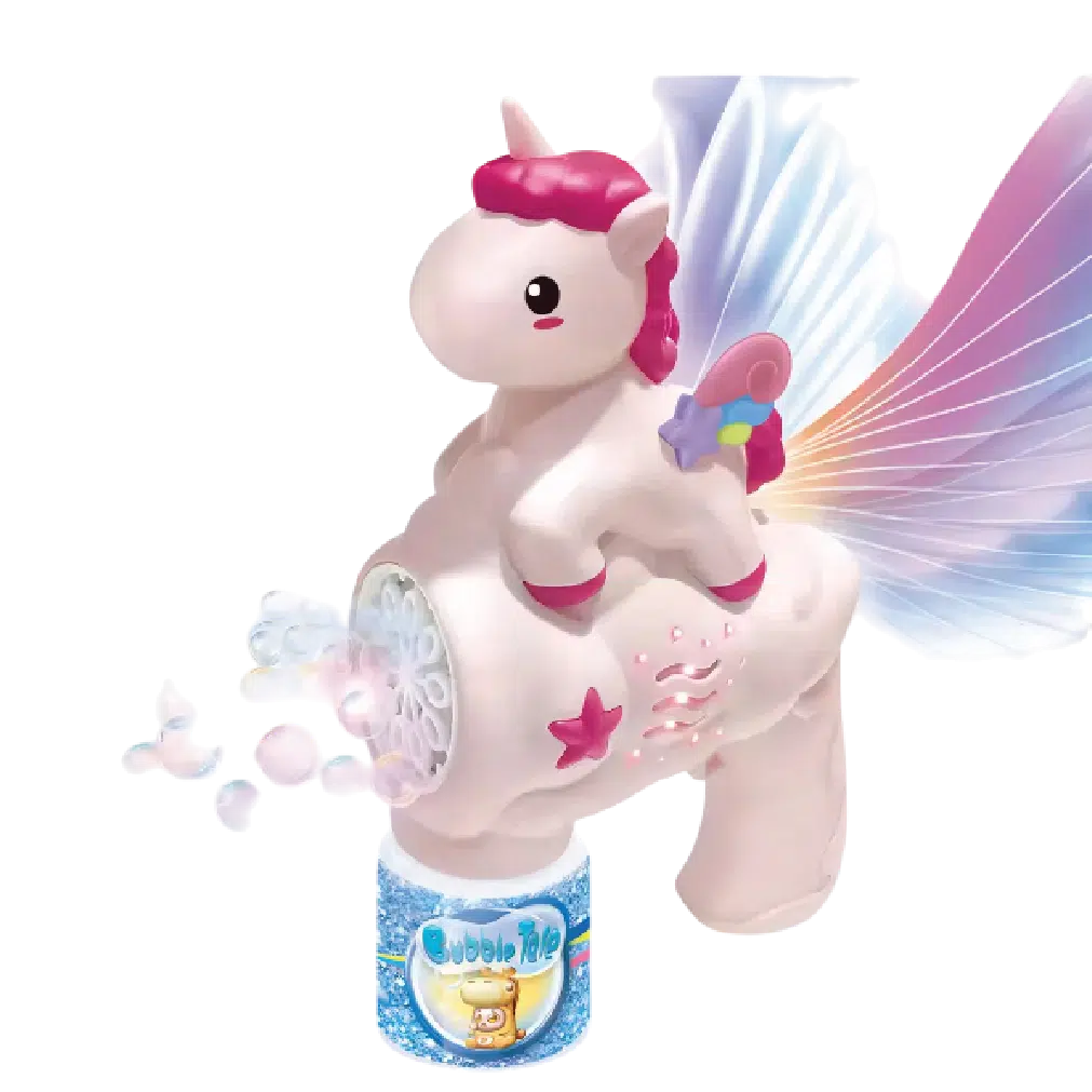 Unicorn Bubble Gun Machine for Kids – Automatic Light & Music Bubble Toy thumbnail 4
