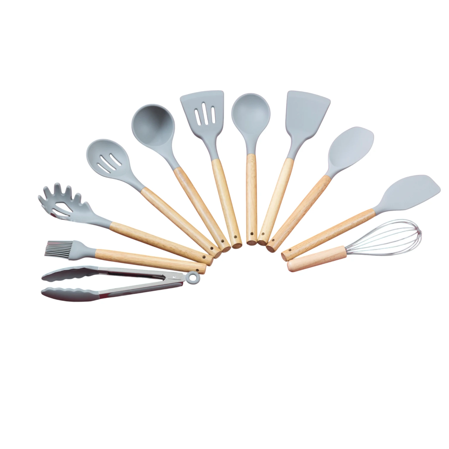 Premium Silicone Kitchen Utensil Set Bangladesh – Aminsuk WoodPro Kitchen Tools