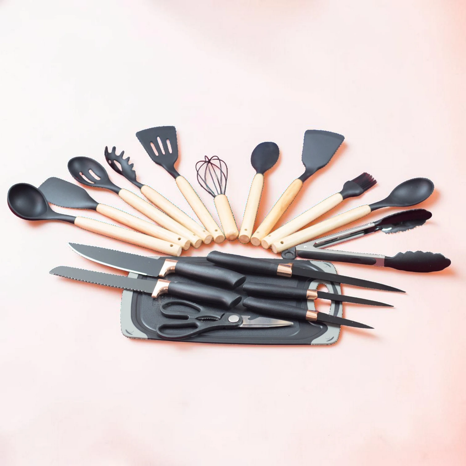 Premium Silicone Kitchen Utensil Set, Best price in Bangladesh – Aminsuk WoodPro Kitchen Tools thumbnail 3