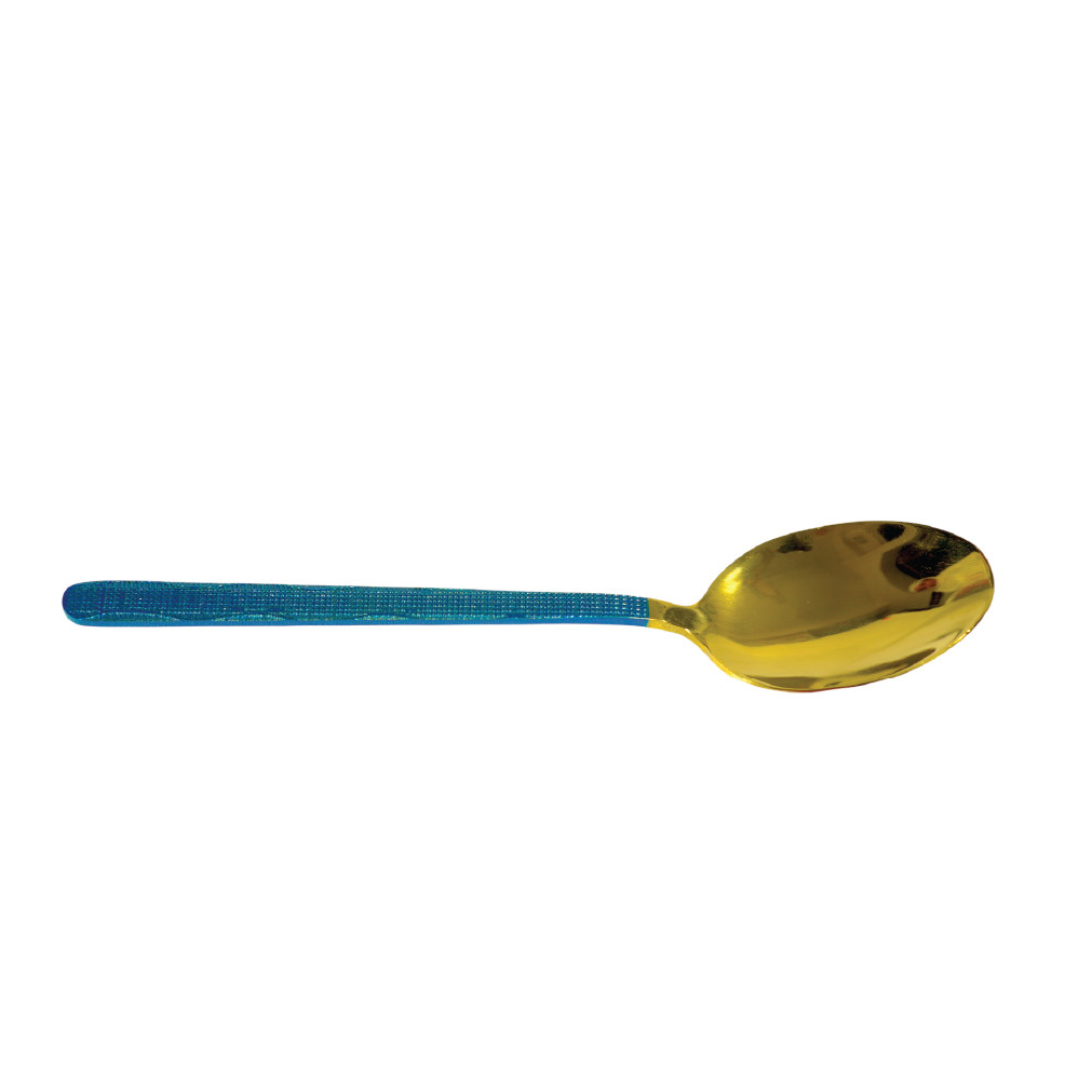 Azure Gold Stainless Steel Coffee Spoon Set thumbnail 2