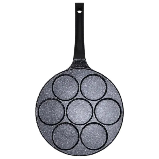 7-Hole Premium Non-Stick Breakfast Pancake & Egg Frying Pan thumbnail 3