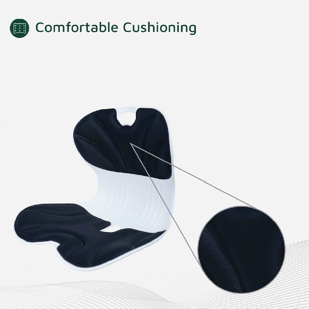 ErgoComfort Lumbar Support Cushion – Premium Memory Foam Back Support (Black) thumbnail 6