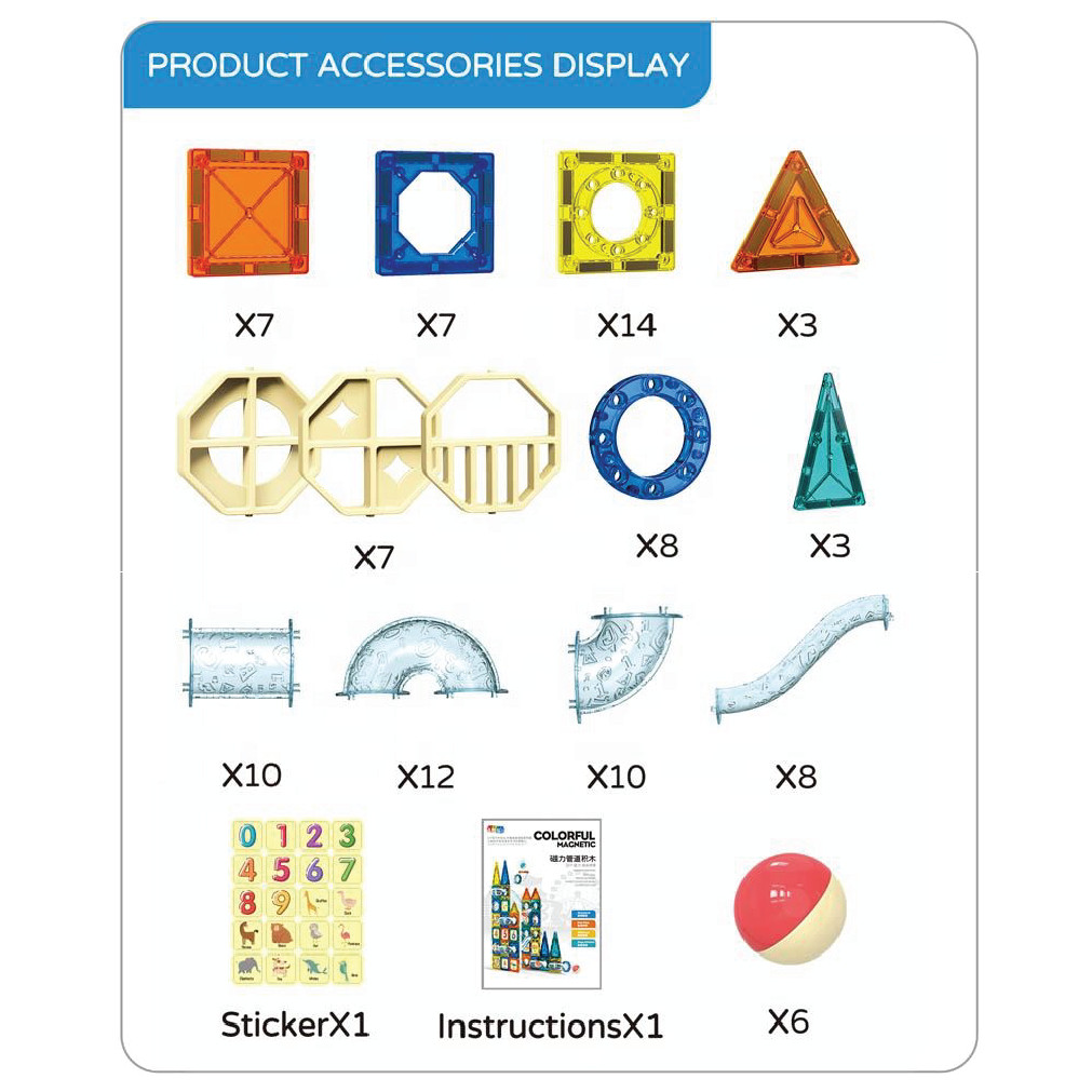 Smart Magnetic Blocks Set (97 Pcs) thumbnail 6
