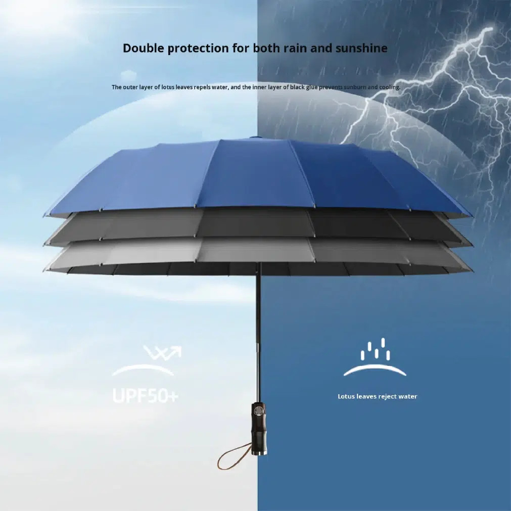 Automatic Storm Umbrella Bangladesh – Premium Windproof UV Protection thumbnail 11