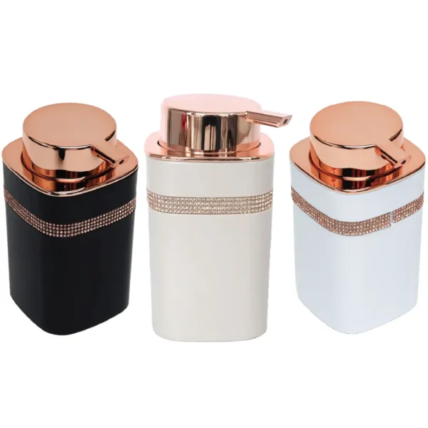 Luxury unbreakable soap and shampoo dispenser by Aminsuk