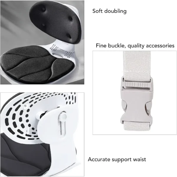 Breathable back support seat cushion
