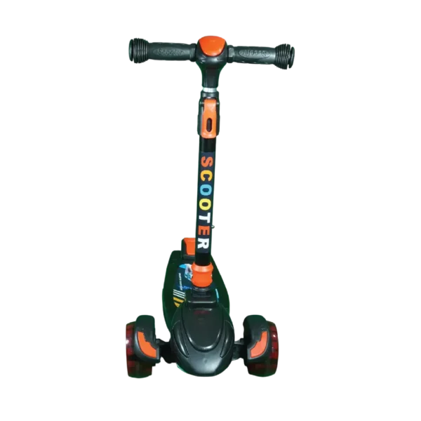 Aminsuk GlowRide 3-wheel LED kids kick scooter with adjustable handlebar and foldable design