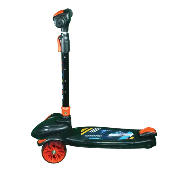 Aminsuk GlowRide LED light-up kids scooter with three wheels and foldable frame