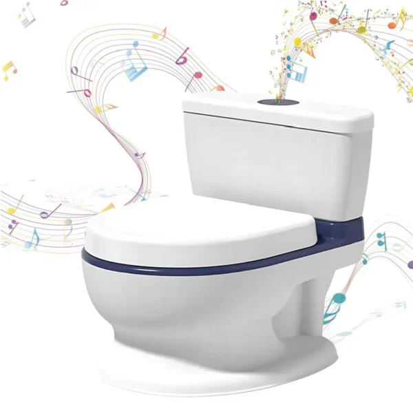 Musical baby potty training toilet with realistic flush sound by Aminsuk