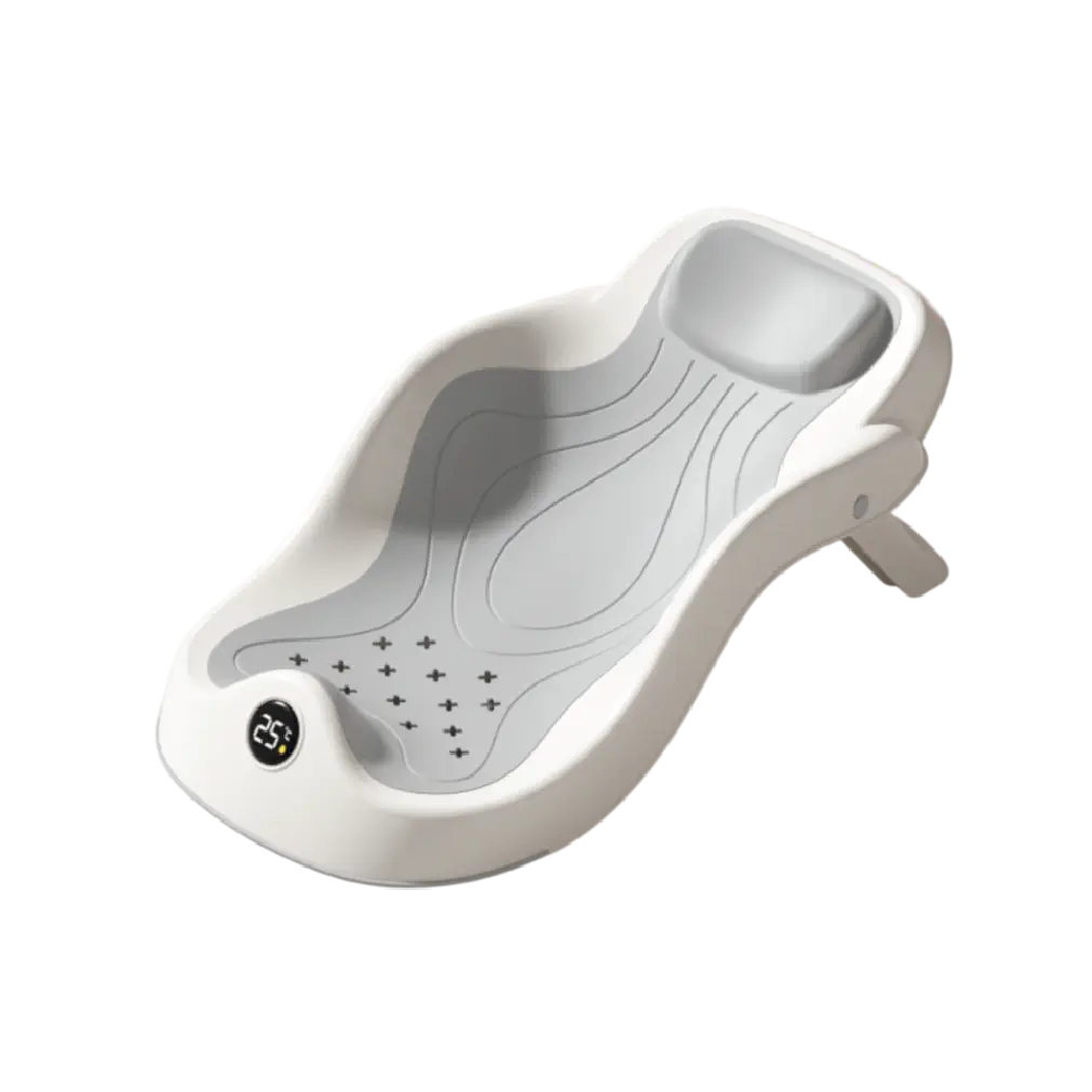 Aminsuk ThermoCare baby bath seat with temperature sensor and anti-slip design