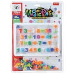 Aminsuk ABC peg board learning blocks for kids