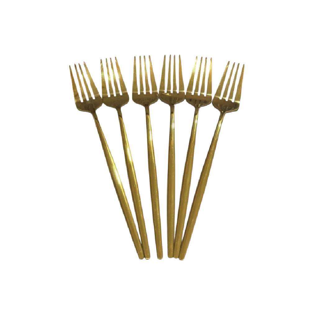 luxury gold cutlery forks stainless steel Aminsuk