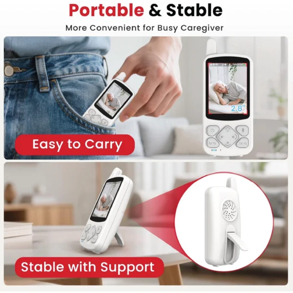 720P HD camera lens baby monitor