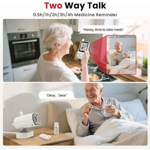 VOX mode activation baby monitor screen