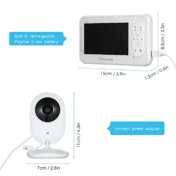 4.3 Inch HD Display Baby Monitor
